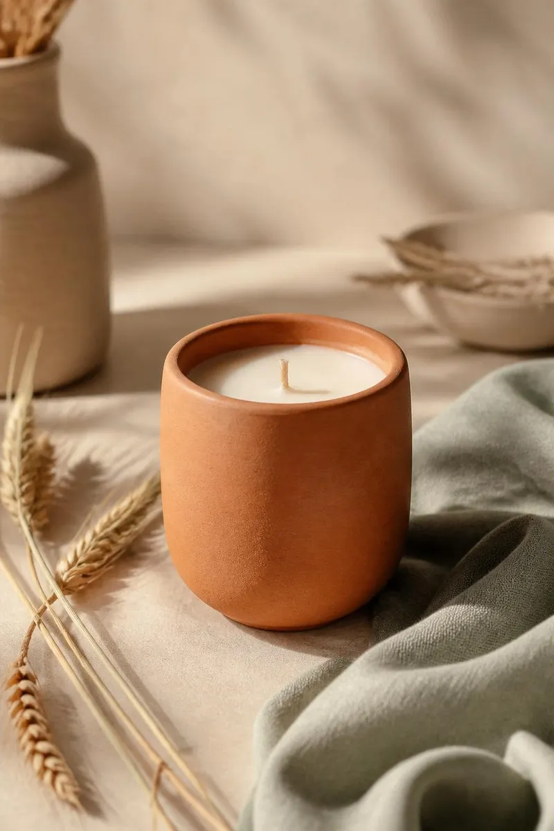 Premium handcrafted scented candle by Flickermelt